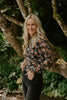 Sheer Black Floral Shirt