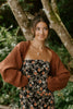 The Cropped Ballet Shrug - Brown