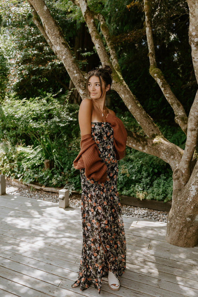 The Cropped Ballet Shrug - Brown