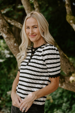 Button Up Knit Tank - Oat