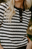 Knit Sweater - Black/Ivory