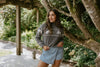 Horse Print Sweater - Grey