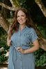 Chambray Button Down Shirt Dress