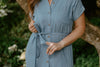 Chambray Button Down Shirt Dress