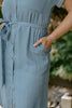 Chambray Button Down Shirt Dress