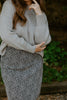 Ribbed Drop Shoulder Sweater - Grey