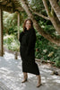 Waffle Sweater & Skirt Set - Black
