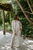 Waffle Textured Sweater & Pant Set - Oat
