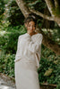 Waffle Sweater & Skirt Set - Oat