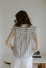 White Button Up With Blue Stripe