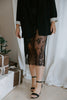 Asymmetrical Lace Skirt - Black