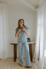 Striped Tencel Button Up - Blue