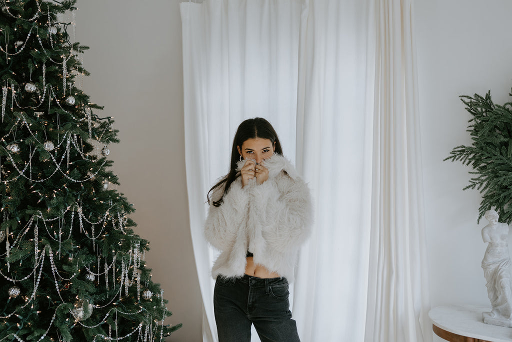 The Elevated Classic Faux Fur Jacket - Cream