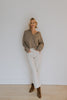 Lightweight Button Up Cardigan - Heather Mocha