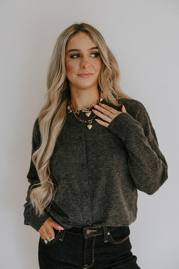 Marina Cardigan - Dark Grey