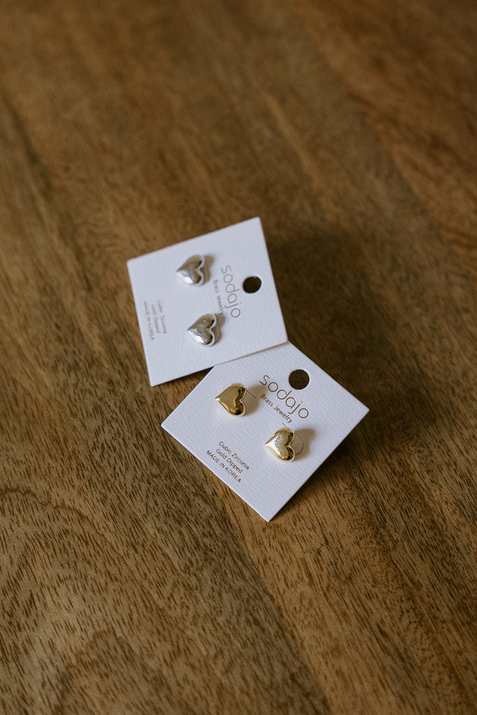 Heart Earring - Silver