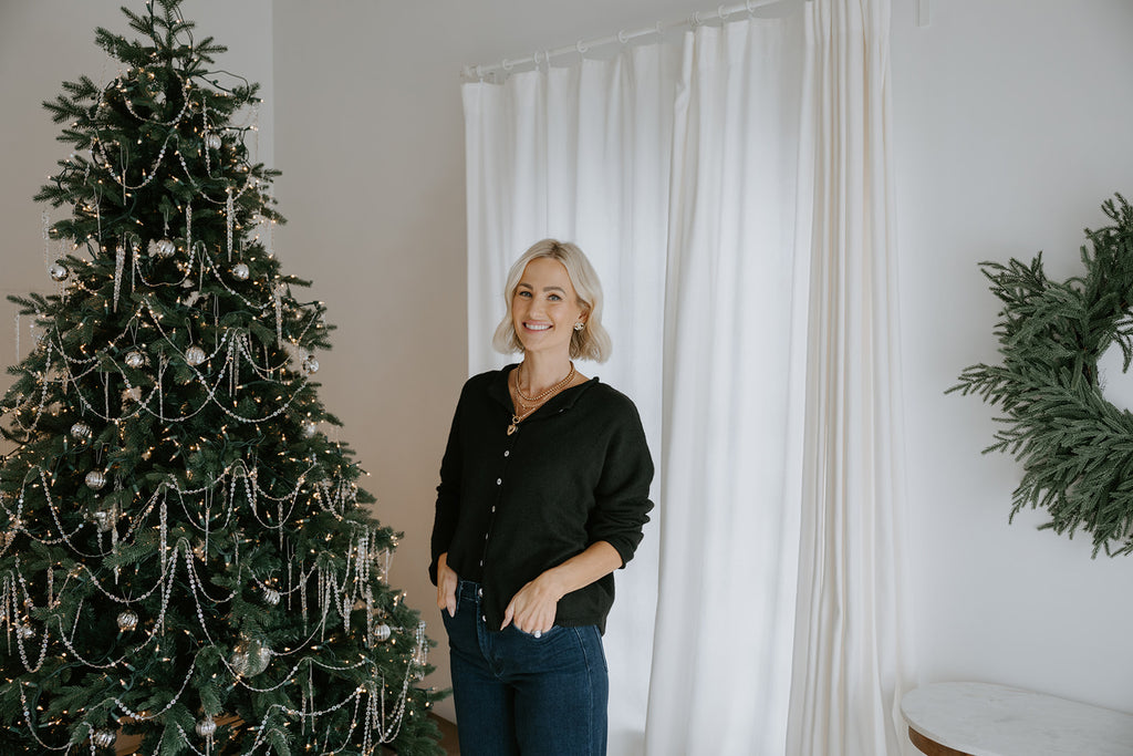 Lightweight Button Up Cardigan - Black