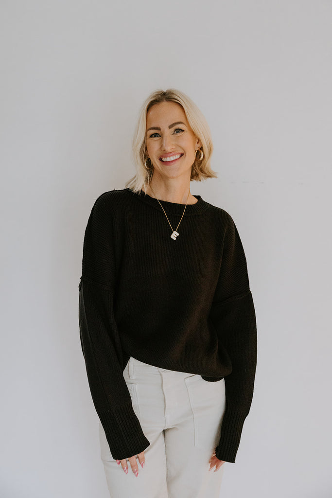 The Most Perfect Classic Sweater - Black