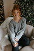 V-Neck Pullover – Grey