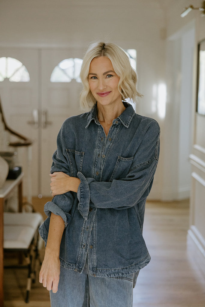 Chambray Button Up Shirt