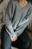 V-Neck Pullover – Grey