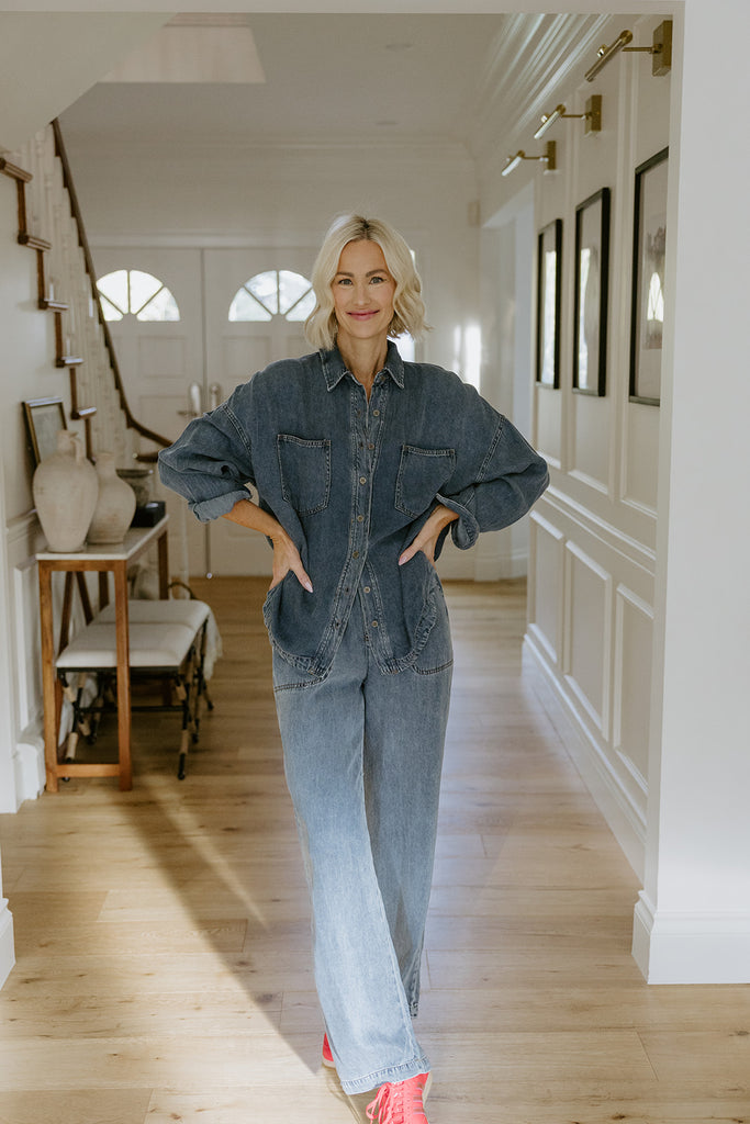 Chambray Button Up Shirt