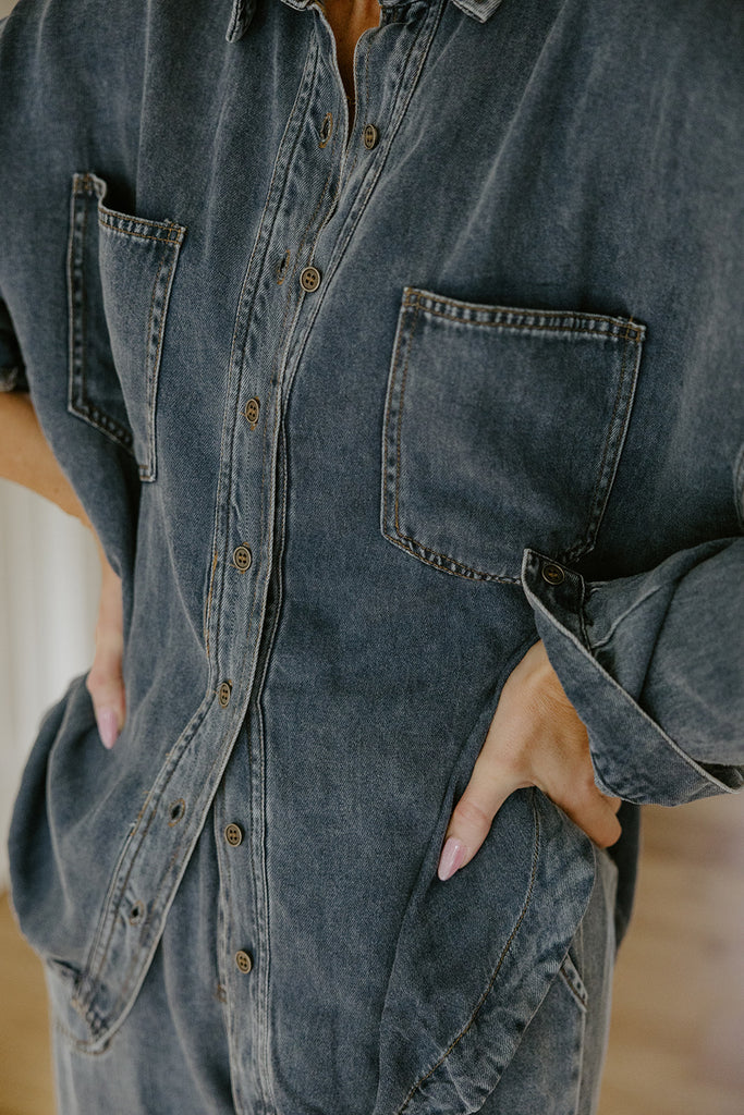 Chambray Button Up Shirt