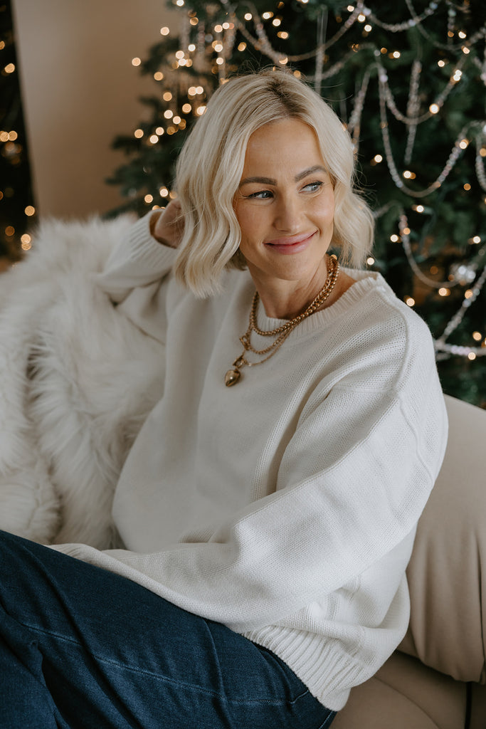 The Most Perfect Classic Sweater - Ivory