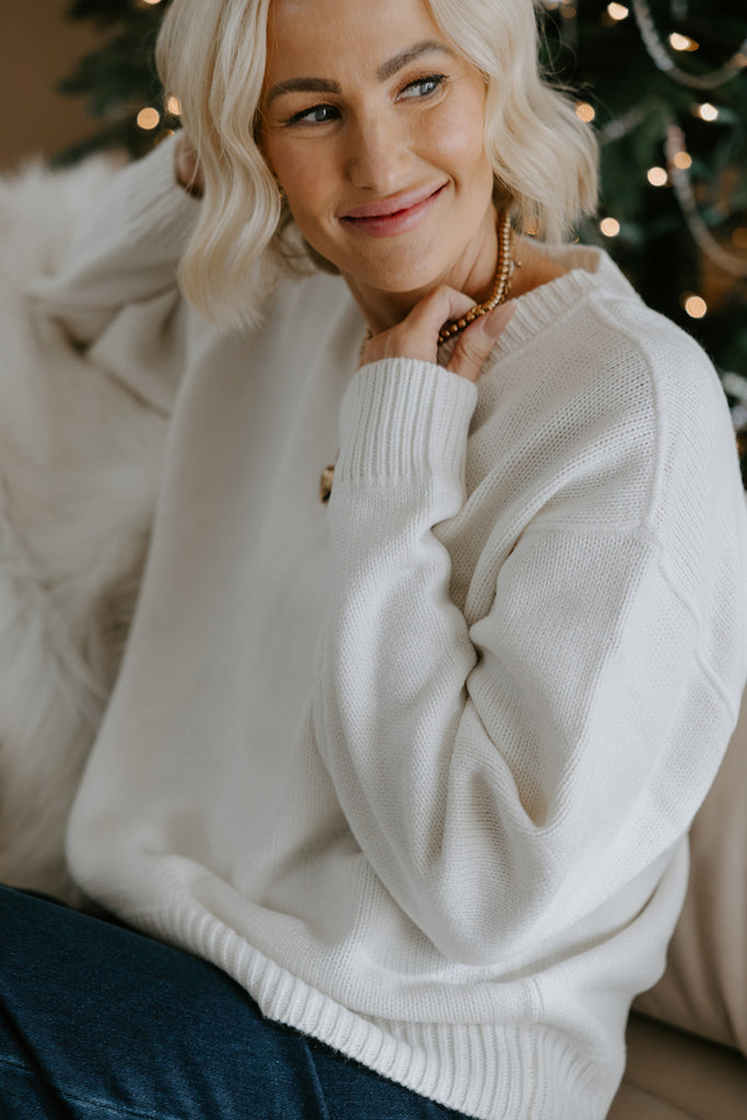 The Most Perfect Classic Sweater - Ivory
