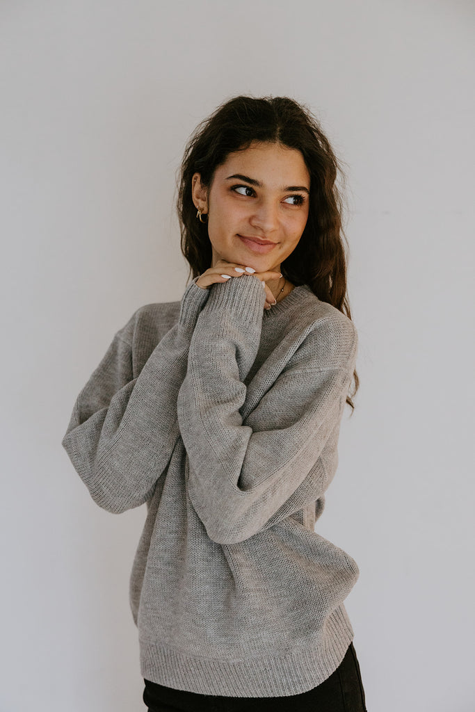 The Most Perfect Classic Sweater - Grey