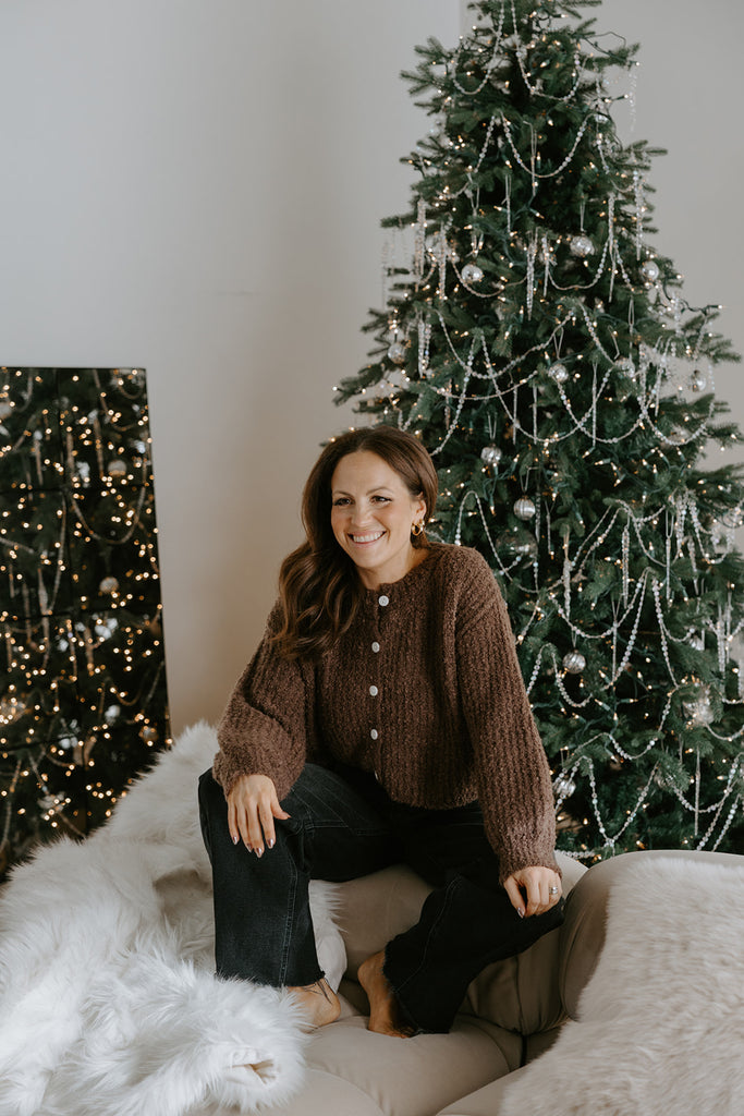 Super Soft, Super Plush Cardigan - Chestnut