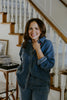 Chambray/Tencel Button Up Shirt