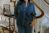 Chambray/Tencel Button Up Shirt