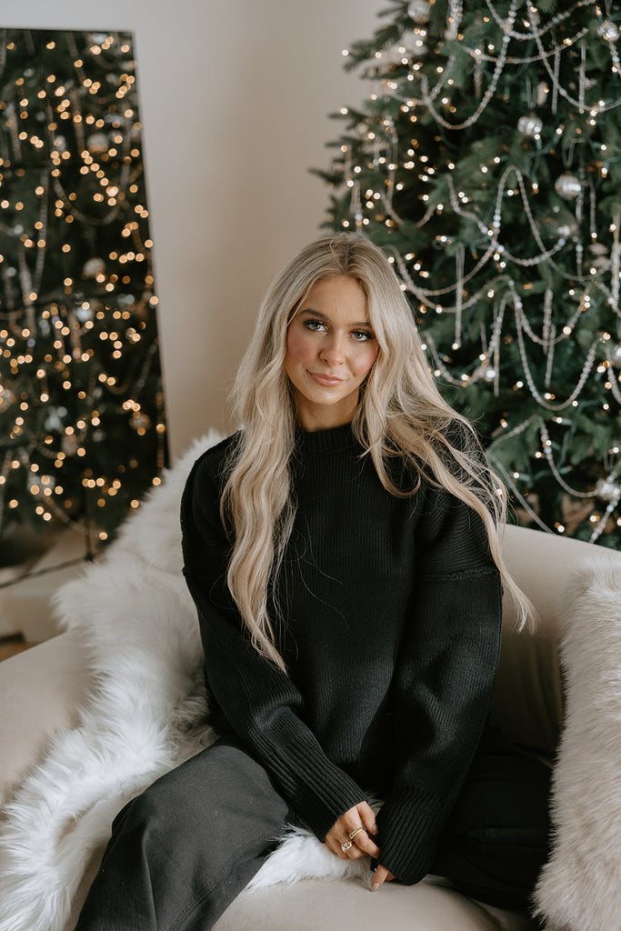 Super Soft Crewneck and Lounge Pant Set - Black