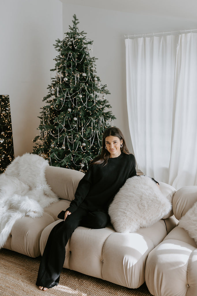 Super Soft Crewneck and Lounge Pant Set - Black