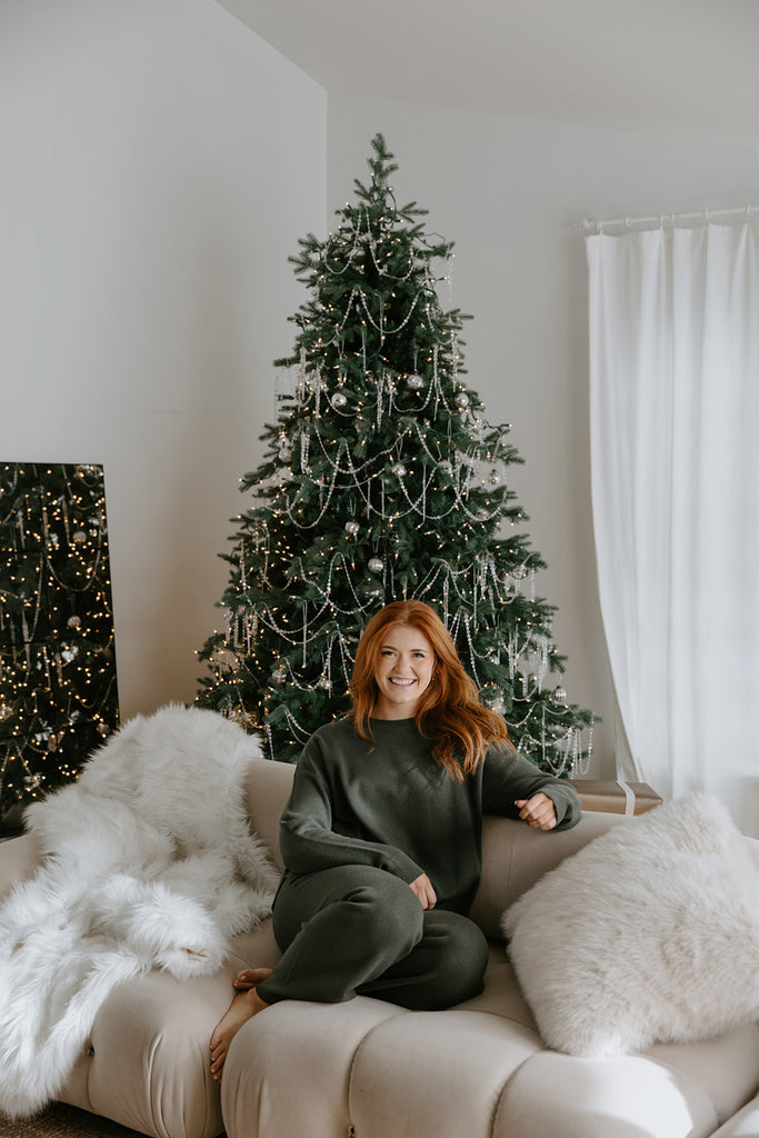 Super Soft Crewneck and Lounge Pant Set - Green