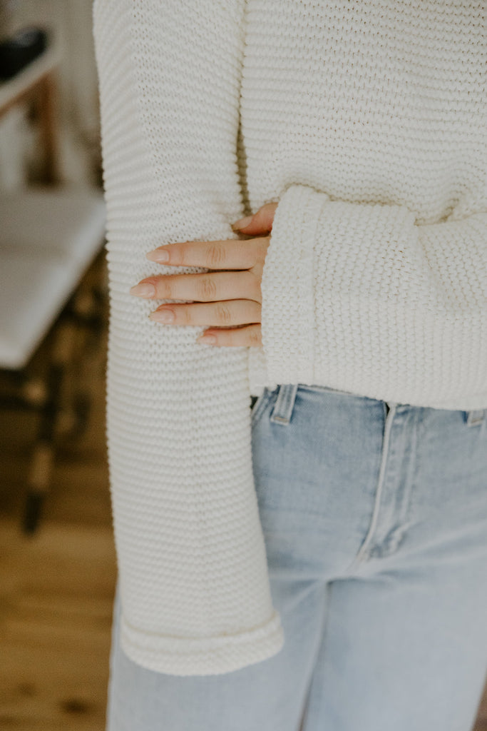 Crochet Sweater - Cream