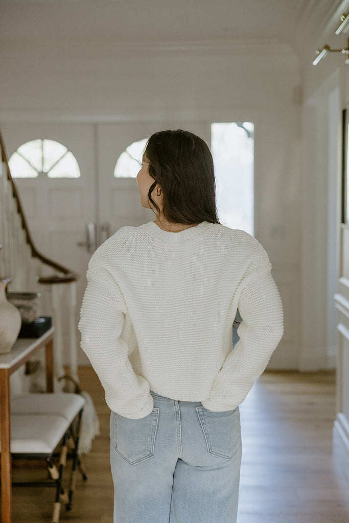 Crochet Sweater - Cream