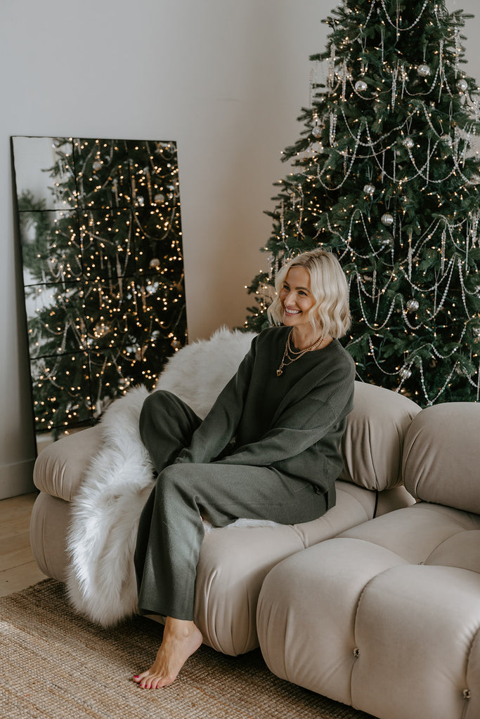 Super Soft Crewneck and Lounge Pant Set - Green