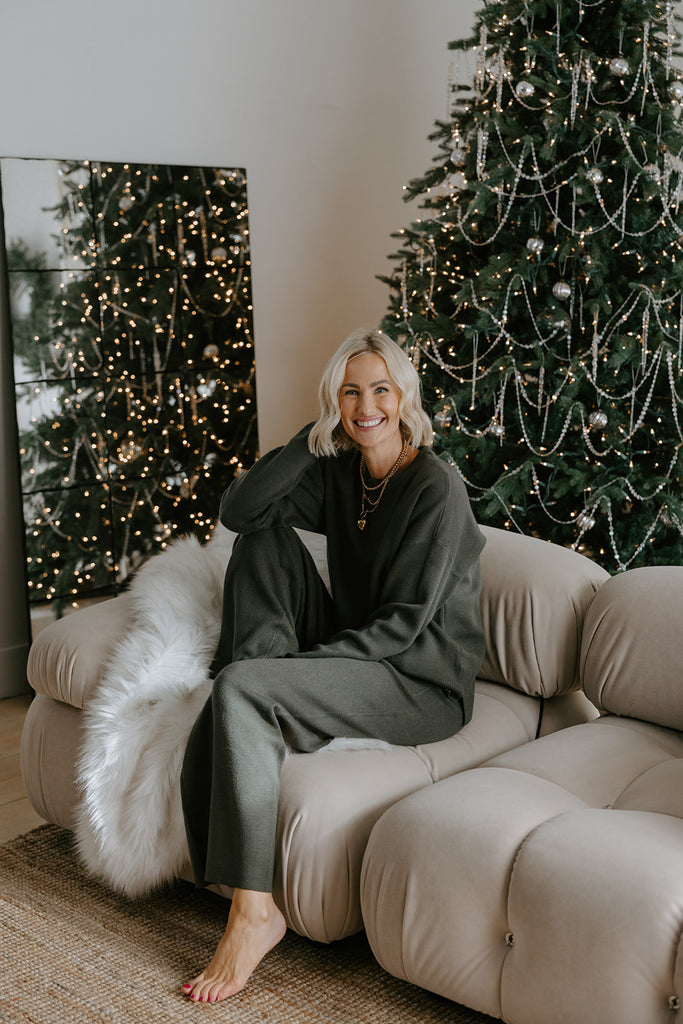 Super Soft Crewneck and Lounge Pant Set - Green