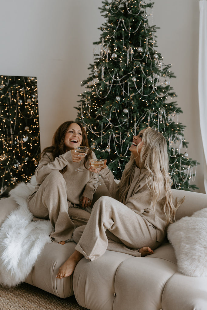 Super Soft Crewneck and Lounge Pant Set - Taupe