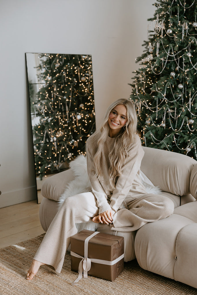 Super Soft Crewneck and Lounge Pant Set - Taupe