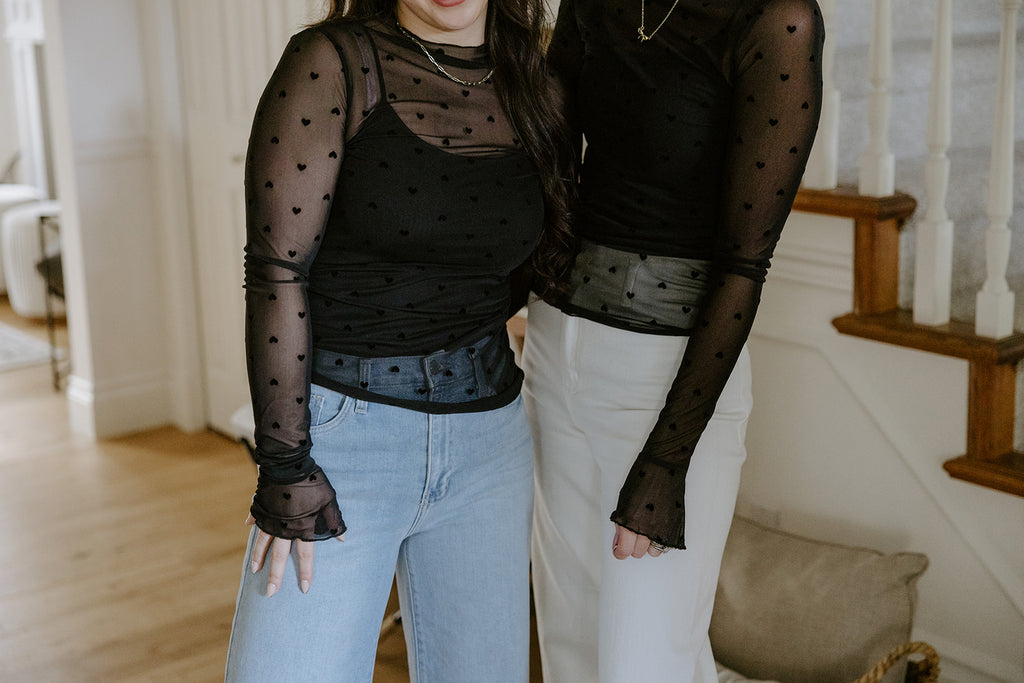 Sheer Heart Shirt - Black