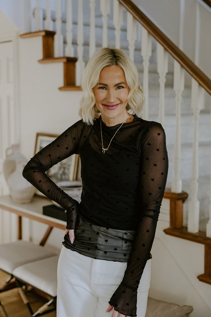 Sheer Heart Shirt - Black