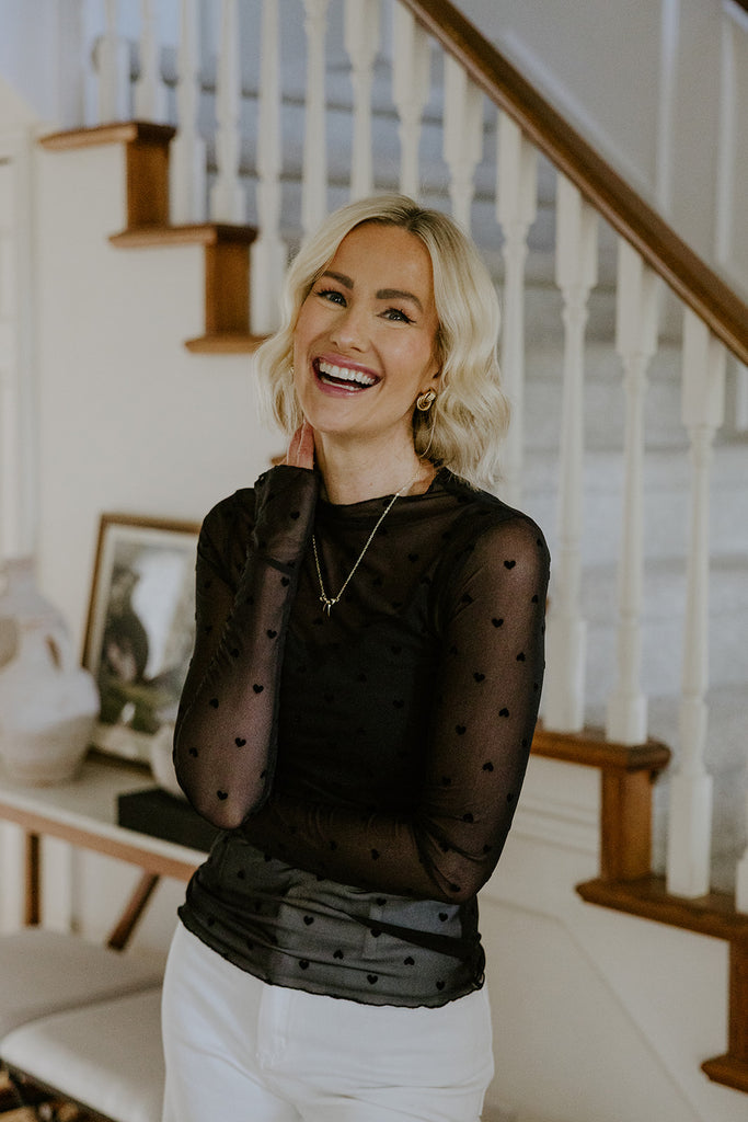 Sheer Heart Shirt - Black