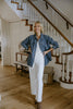 Tencel Jacket with Round Hemline