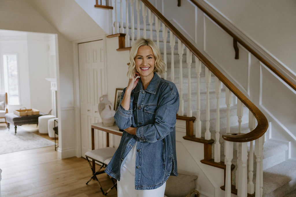 Tencel Jacket with Round Hemline