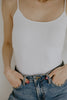 Thin Strap Tank - White