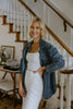 Tencel Jacket with Round Hemline
