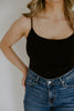 Thin Strap Tank - Black